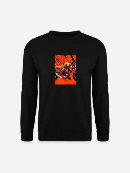 Abstrakte Formulare für Motorräder - Unisex Pullover - Schwarz