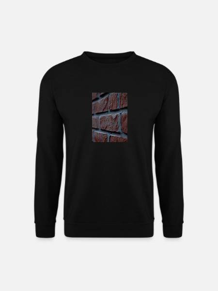 Backsteinmauer - Unisex Pullover - Schwarz