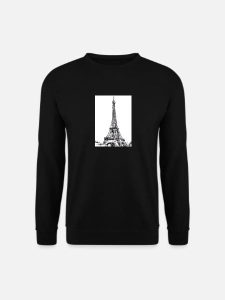Eiffelturm-Gemälde - Unisex Pullover - Schwarz