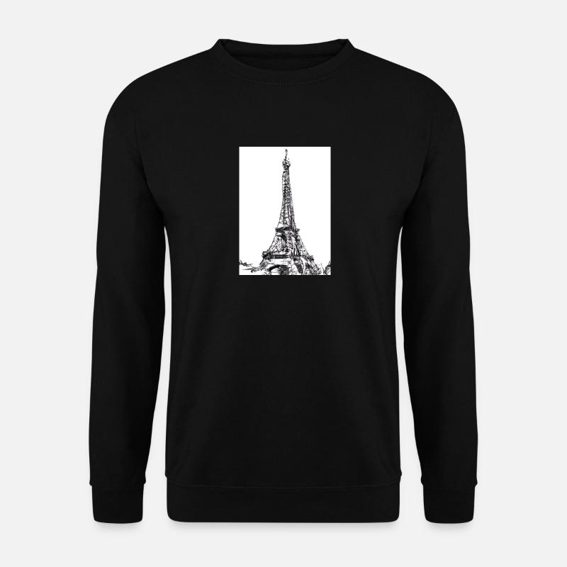Eiffelturm-Gemälde - Unisex Pullover - Schwarz