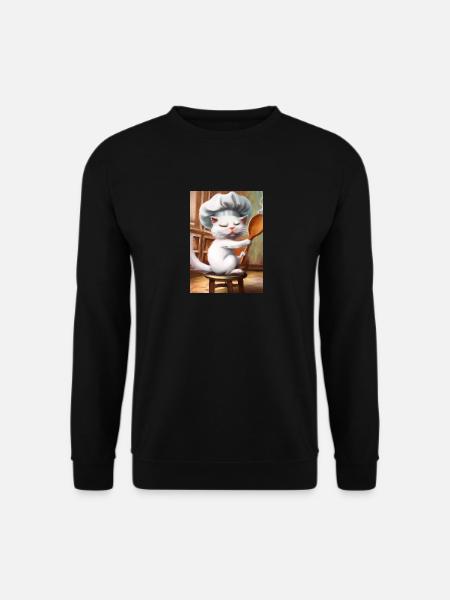 Chefkoch Katze - Unisex Pullover - Schwarz