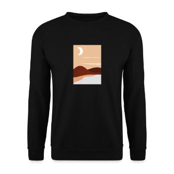 Nacht der abstrakten Desserts - Unisex Pullover - Schwarz - Vorne - Alina (178cm) & Michal (187cm)