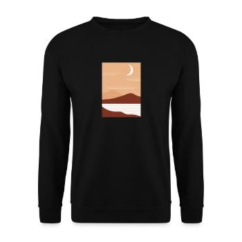 Nacht der abstrakten Desserts - Unisex Pullover - Schwarz - Vorne - Alina (178cm) & Michal (187cm)