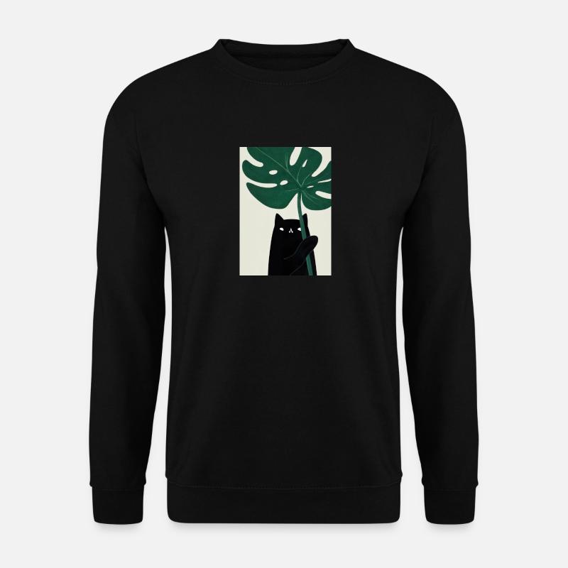 Katze mit Urlaub - Unisex Pullover - Schwarz