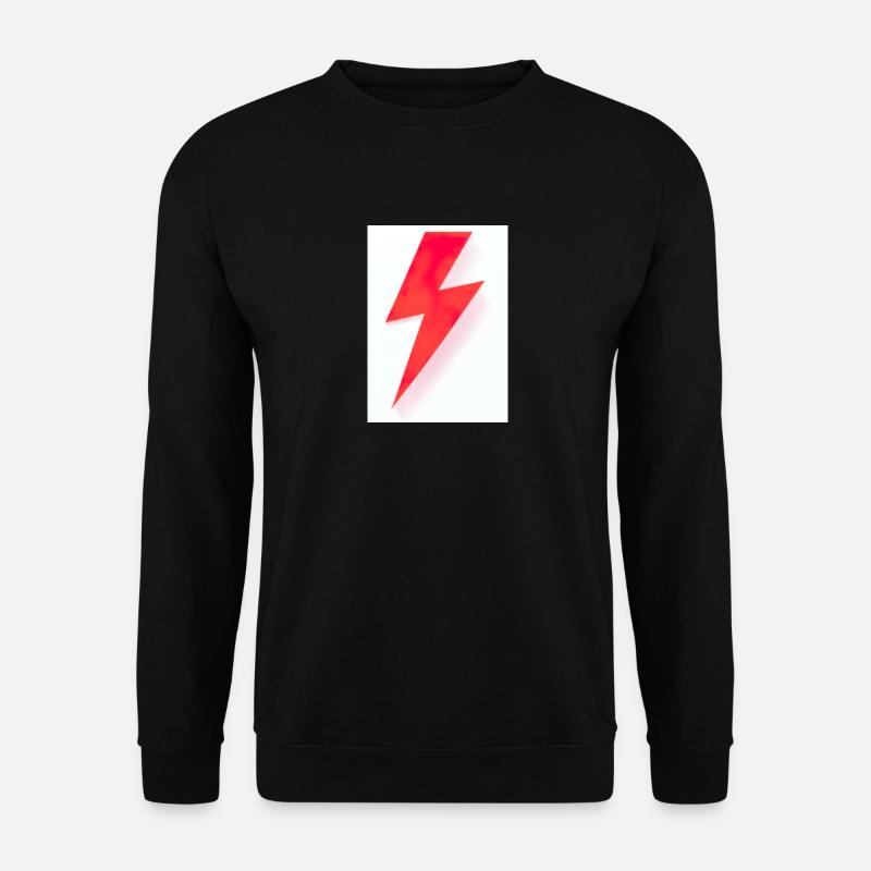 Rote Blitze - Unisex Pullover - Schwarz