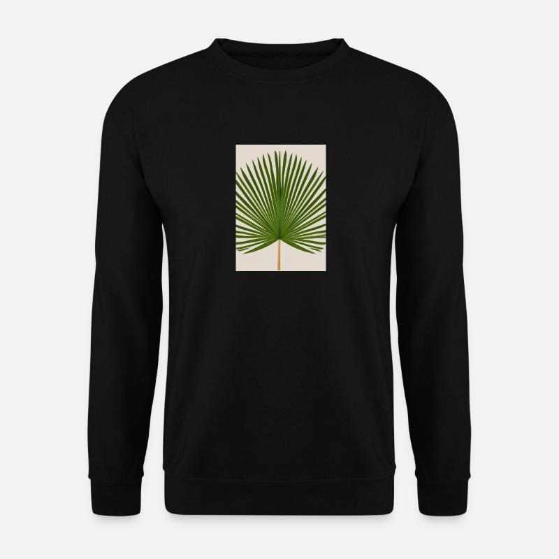 Fächerblatt - Unisex Pullover - Schwarz