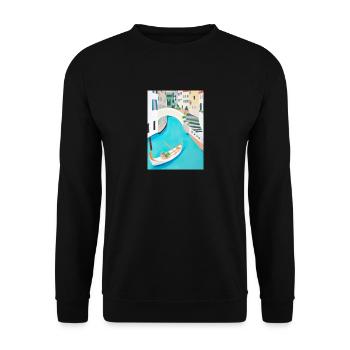 Venedig Italien - Unisex Pullover - Schwarz - Vorne - Alina (178cm) & Michal (187cm)