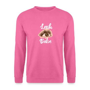 Wimpern-Babe - Unisex Pullover - Pink - Vorne