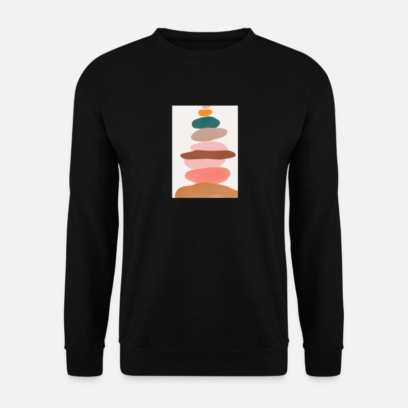 Ausgleichende Steine - Unisex Pullover - Schwarz