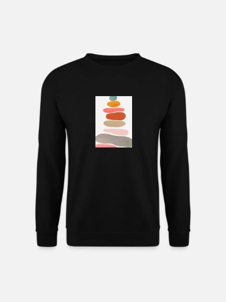 Ausgleichende Steine - Unisex Pullover - Schwarz