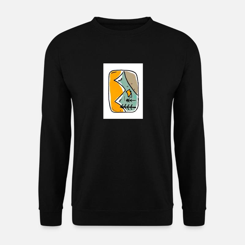 Camping Malerei - Unisex Pullover - Schwarz