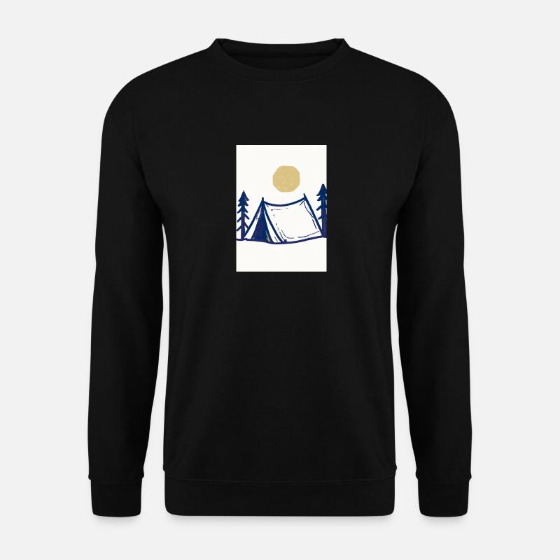 Camping-Zelt - Unisex Pullover - Schwarz