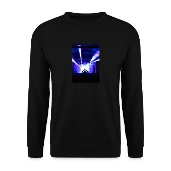 DJ beim Festival - Unisex Pullover - Schwarz - Vorne - Alina (178cm) & Michal (187cm)