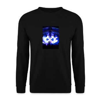 DJ beim Festival - Unisex Pullover - Schwarz - Vorne - Alina (178cm) & Michal (187cm)