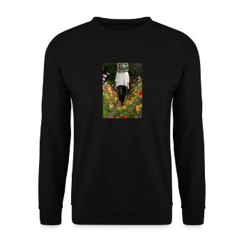 Flower TV Frauen - Unisex Pullover - Schwarz - Vorne - Alina (178cm) & Michal (187cm)