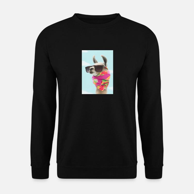 Ferienmode Lama - Unisex Pullover - Schwarz