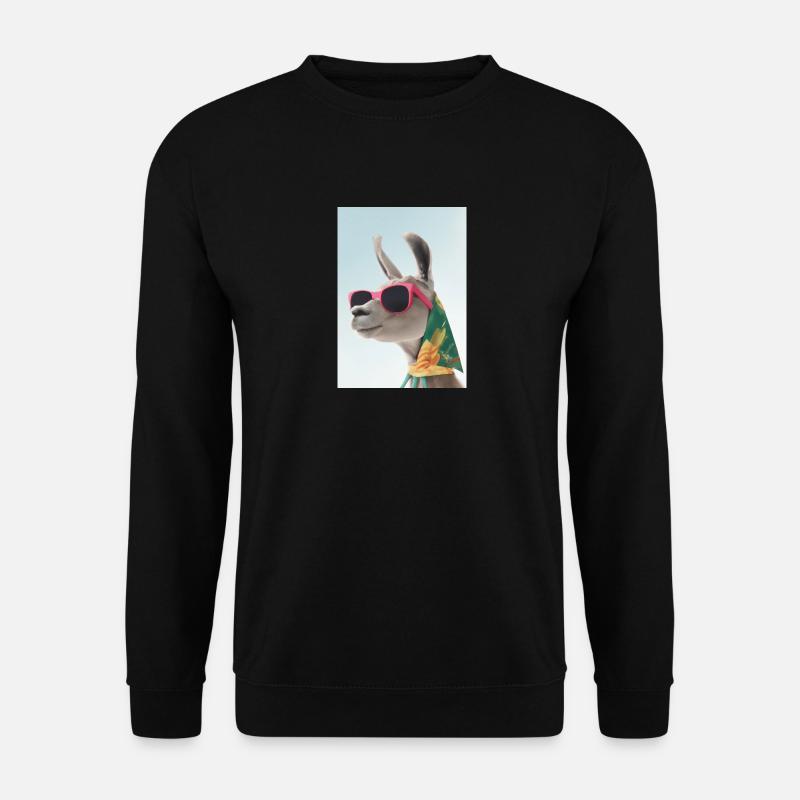 Ferienmode Lama - Unisex Pullover - Schwarz