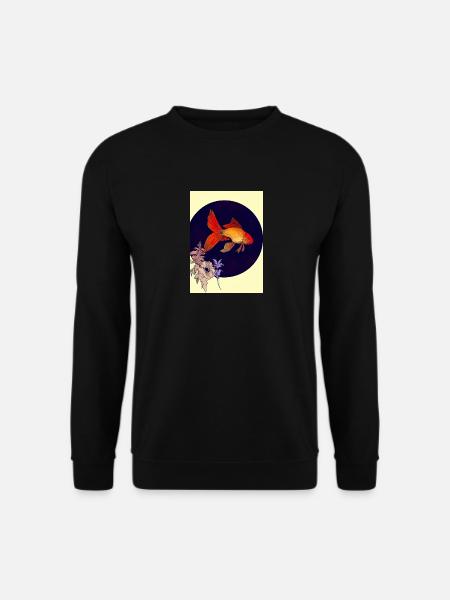 Japanischer Goldfisch - Unisex Pullover - Schwarz