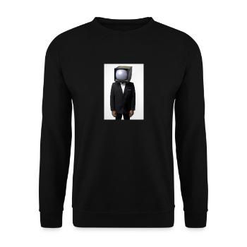 Anzug Tube TV Mann - Unisex Pullover - Schwarz - Vorne - Alina (178cm) & Michal (187cm)
