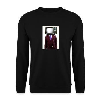 Anzug Tube TV Mann - Unisex Pullover - Schwarz - Vorne - Alina (178cm) & Michal (187cm)