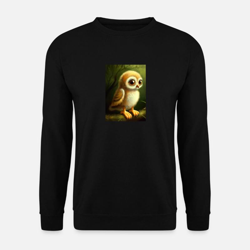 Baby-Kauz - Unisex Pullover - Schwarz