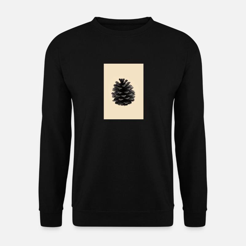 Schwarzer Kiefernzapfen - Unisex Pullover - Schwarz
