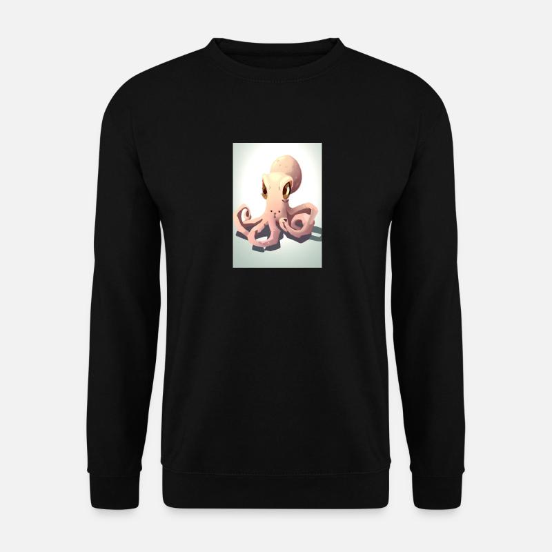 Niedlicher Oktopus - Unisex Pullover - Schwarz