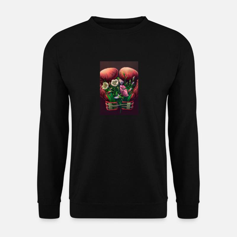 Blumen-Boxen - Unisex Pullover - Schwarz