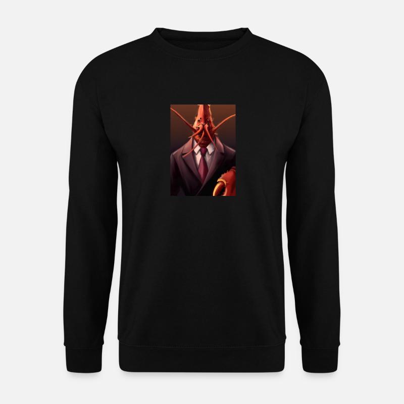 Hummer im Anzug - Unisex Pullover - Schwarz