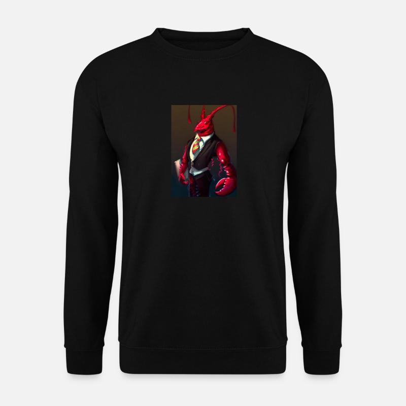 Hummer im Anzug - Unisex Pullover - Schwarz
