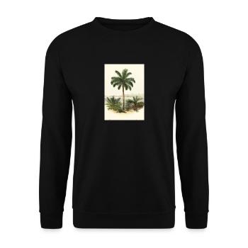 Palme am See - Unisex Pullover - Schwarz - Vorne - Alina (178cm) & Michal (187cm)