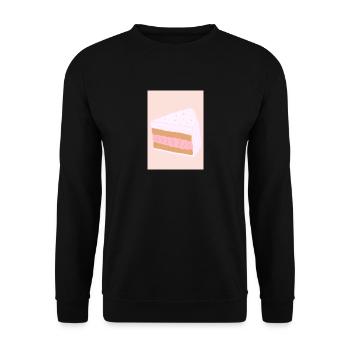 Pastell-Kuchen - Unisex Pullover - Schwarz - Vorne - Alina (178cm) & Michal (187cm)