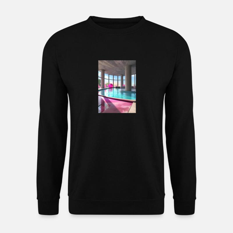 Pool-Lounge - Unisex Pullover - Schwarz