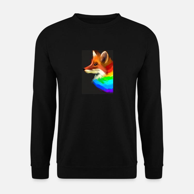 Regenbogenfuchs - Unisex Pullover - Schwarz