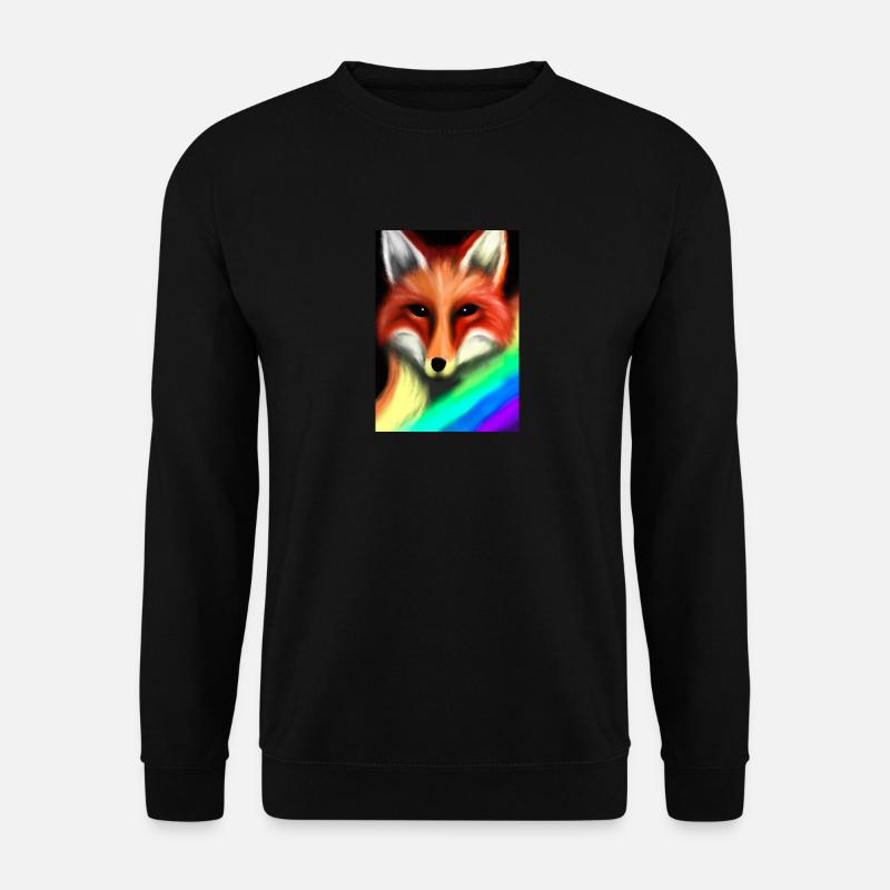 Regenbogenfuchs - Unisex Pullover - Schwarz