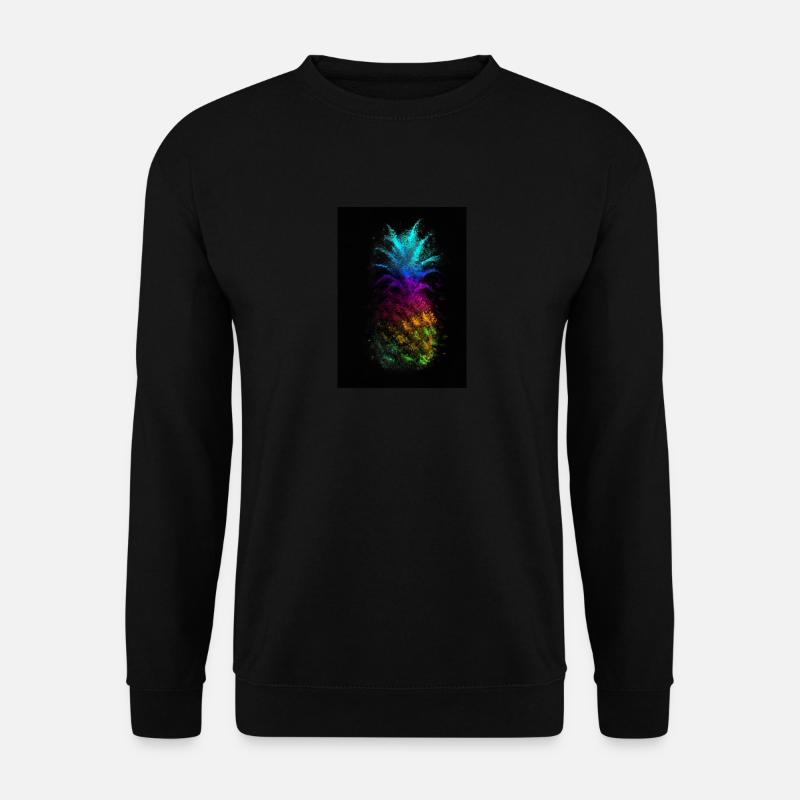 Regenbogen Ananas - Unisex Pullover - Schwarz