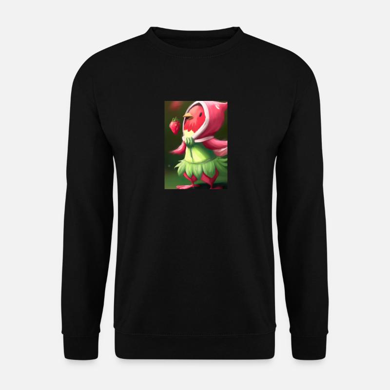Erdbeervogel - Unisex Pullover - Schwarz