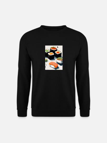 Sushi-Rollen - Unisex Pullover - Schwarz