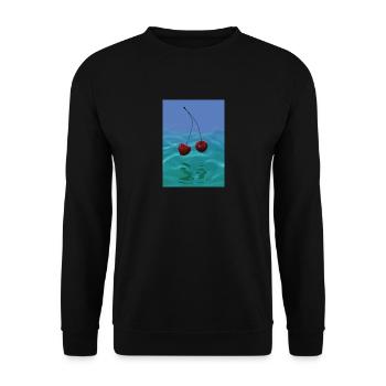 Zwei Kirschen - Unisex Pullover - Schwarz - Vorne - Alina (178cm) & Michal (187cm)