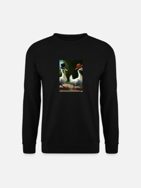 Zwei Enten - Unisex Pullover - Schwarz