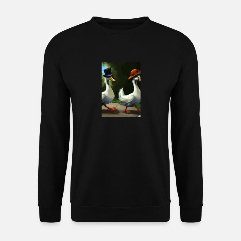 Zwei Enten - Unisex Pullover - Schwarz