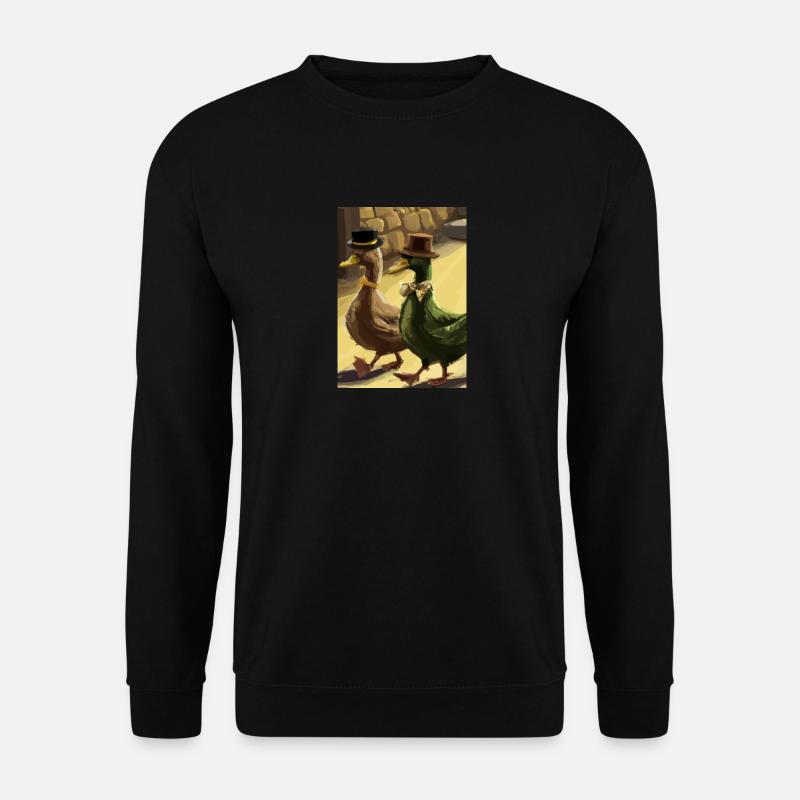 Zwei Enten - Unisex Pullover - Schwarz