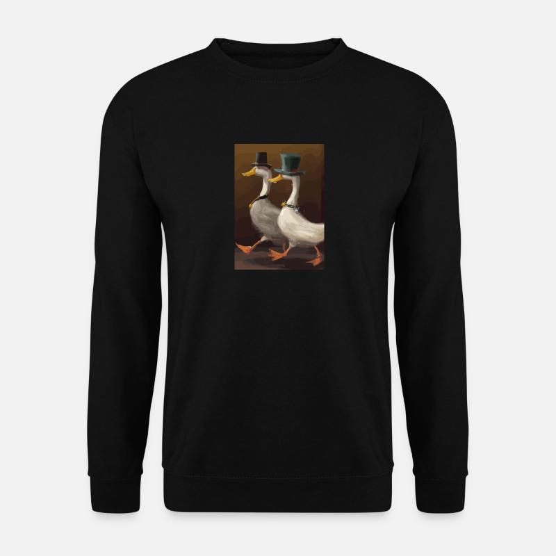 Zwei Enten - Unisex Pullover - Schwarz