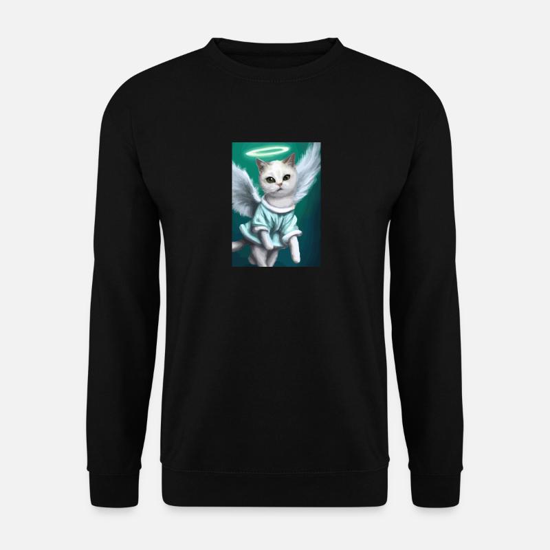 Engelskatze - Unisex Pullover - Schwarz