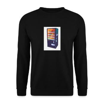 Moderner Imbissautomat - Unisex Pullover - Schwarz - Vorne - Alina (178cm) & Michal (187cm)