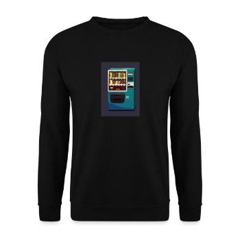 Moderner Imbissautomat - Unisex Pullover - Schwarz - Vorne - Alina (178cm) & Michal (187cm)