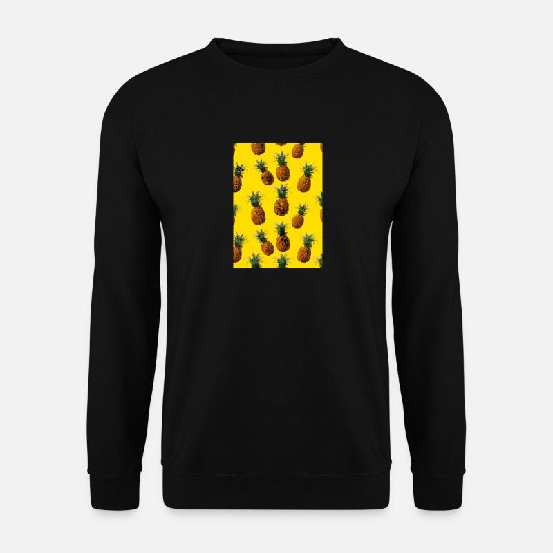 Ananas-Muster - Unisex Pullover - Schwarz