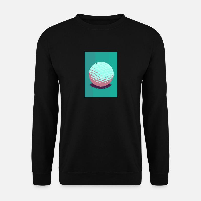Retro-Golfball - Unisex Pullover - Schwarz