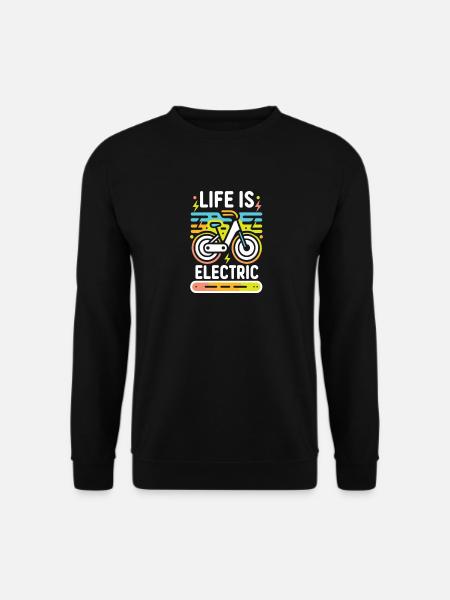 Das Leben ist elektrisch - Unisex Pullover - Schwarz