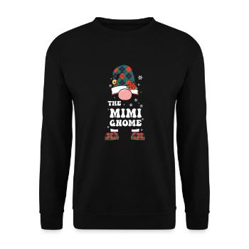 Weihnachten Santa Claus Merry Christmas - Unisex Sweatshirt - black - Front - Alina (178cm) & Michal (187cm)